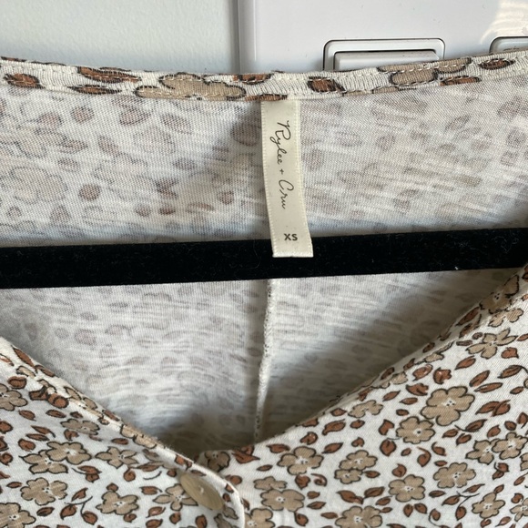 The Button Jersey Mini Dress by
Rylee + Cru - Harvest ivory - Picture 4 of 4